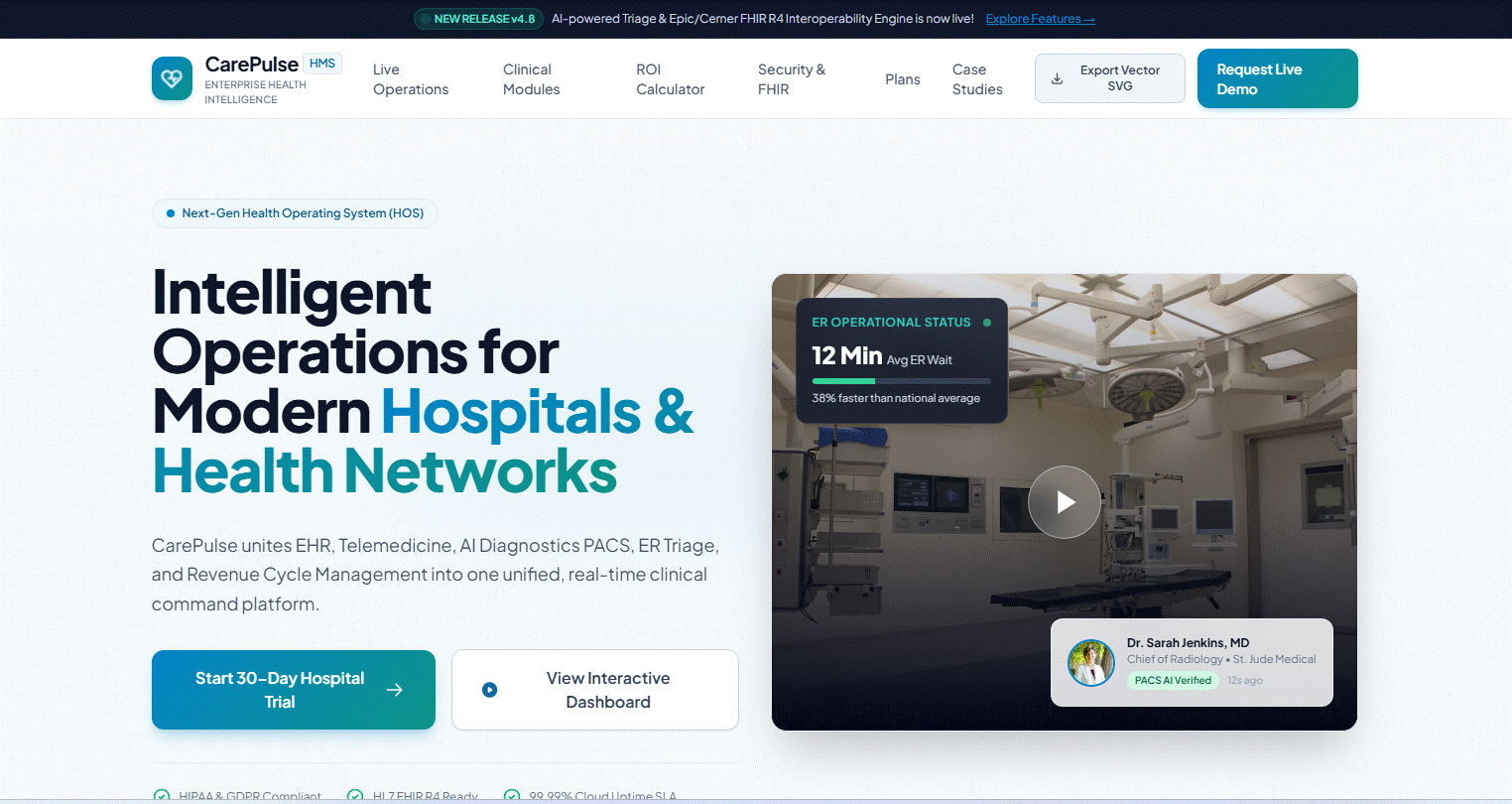Hospital Management website